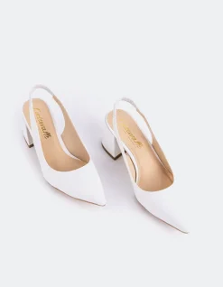 Women L'INTERVALLE Dalida White Leather