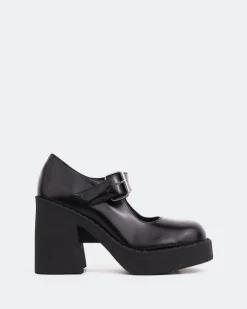 Women L'INTERVALLE Damelio Black Leather