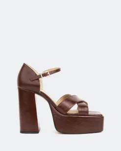 Women L'INTERVALLE Damon Brown Leather/Cuir Brun