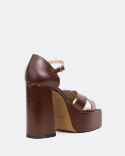 Women L'INTERVALLE Damon Brown Leather/Cuir Brun