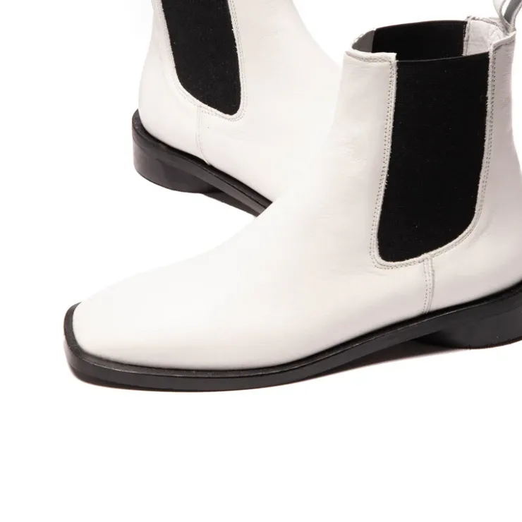 Women L'INTERVALLE Durham White Leather
