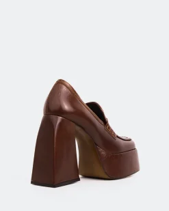 Women L'INTERVALLE Echo Chestnut Leather
