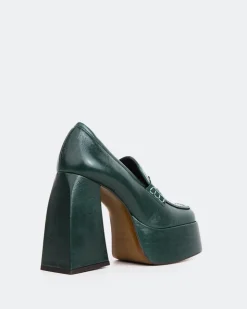 Women L'INTERVALLE Echo Green Leather