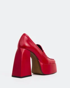 Women L'INTERVALLE Echo Red Leather