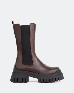 Women L'INTERVALLE Edmonton Brown Leather