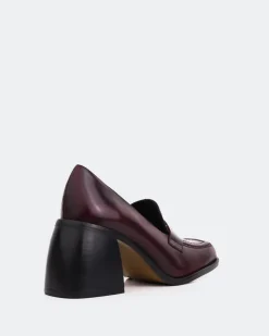 Women L'INTERVALLE Elm Burgundy Leather