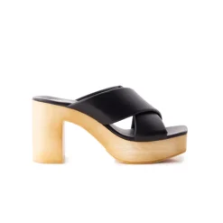 Women L'INTERVALLE Elodie Black Leather