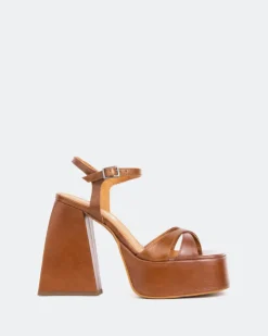 Women L'INTERVALLE Endless Tan Leather/Cuir Ocre