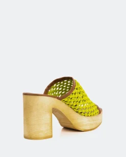 Women L'INTERVALLE Faustine Lime Rafia