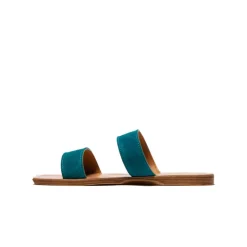 Women L'INTERVALLE Fayola Turquoise Suede