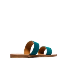 Women L'INTERVALLE Fayola Turquoise Suede