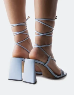 Women L'INTERVALLE Filomena Light Blue Leather
