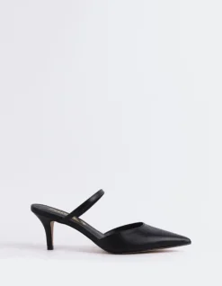 Women L'INTERVALLE Forsythia Black Leather