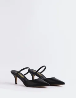 Women L'INTERVALLE Forsythia Black Leather