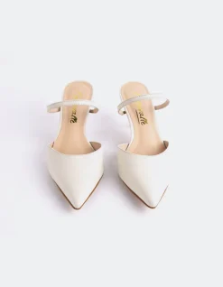Women L'INTERVALLE Forsythia Off White Leather