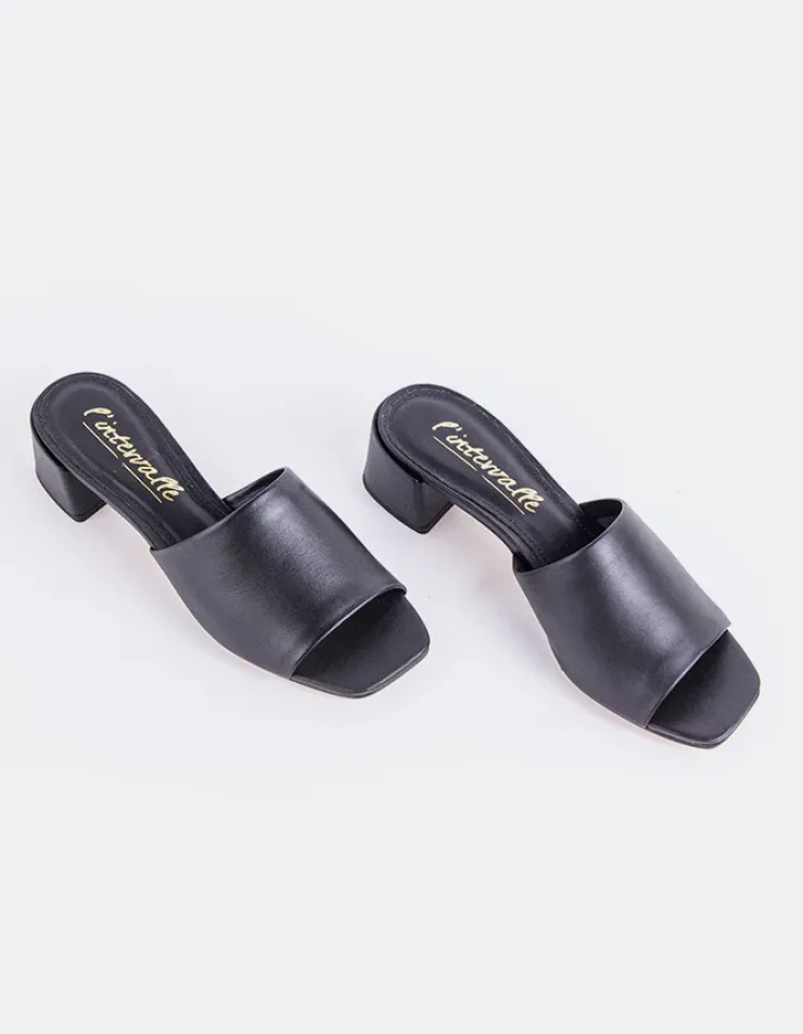 Women L'INTERVALLE Fortunata Black Leather