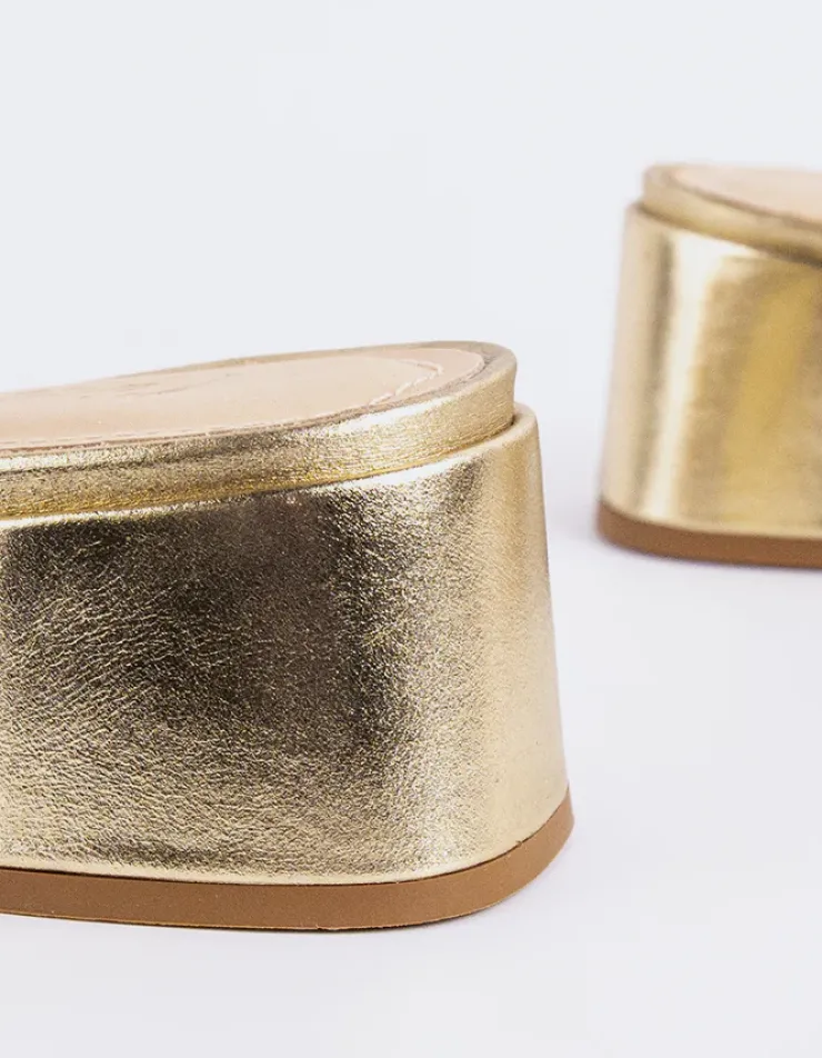 Women L'INTERVALLE Fortunata Gold Leather