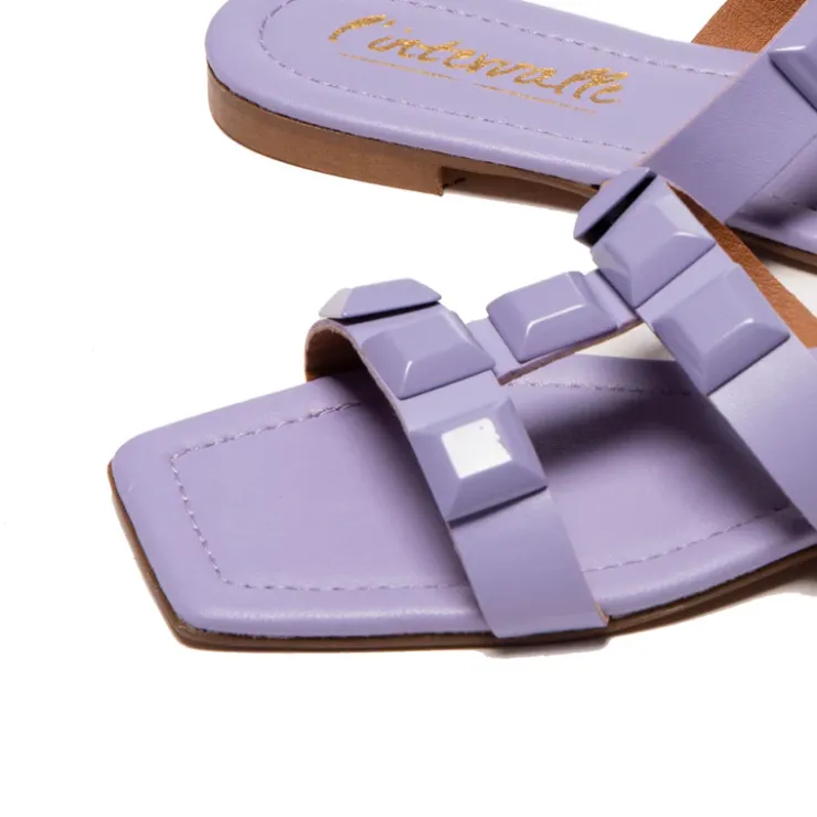 Women L'INTERVALLE Galia Lilac Leather