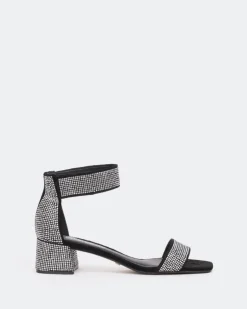 Women L'INTERVALLE Garcelle, Black Suede/Suède Noir