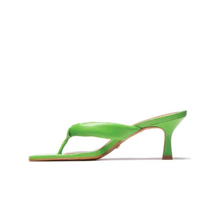 Women L'INTERVALLE Gardenia Green Leather