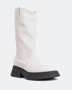 Women L'INTERVALLE Gaulle Off White Leather