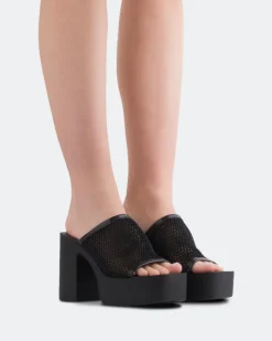 Women L'INTERVALLE Genuine Black Crochet