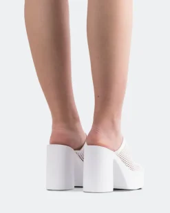 Women L'INTERVALLE Genuine White Crochet