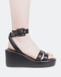 Women L'INTERVALLE Geralda Black Leather