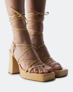 Women L'INTERVALLE Grande Camel Leather