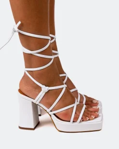 Women L'INTERVALLE Grande White Leather