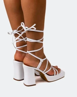 Women L'INTERVALLE Grande White Leather