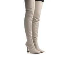 Women L'INTERVALLE Hamlet Beige Stretch