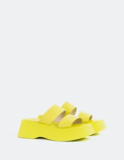 Women L'INTERVALLE Happy Yellow Leather