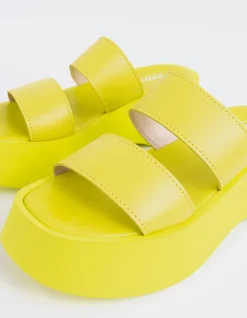 Women L'INTERVALLE Happy Yellow Leather