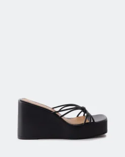 Women L'INTERVALLE Harmonia Black Leather