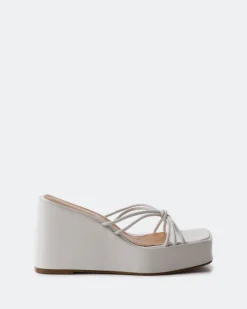 Women L'INTERVALLE Harmonia Off White Leather