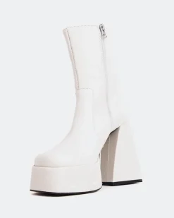Women L'INTERVALLE Hippie Off White Leather