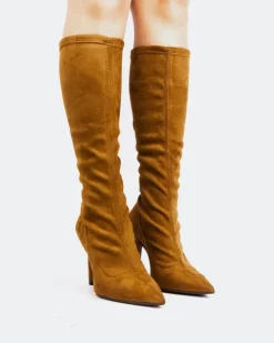 Women L'INTERVALLE Horizon Tan Suede Stretch