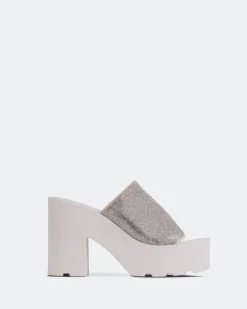 Women L'INTERVALLE Hutton White Strass