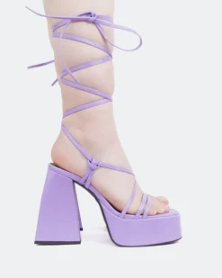 Women L'INTERVALLE Hypnotic Purple Leather