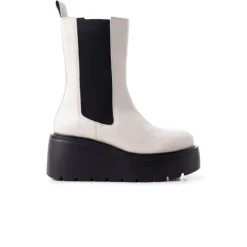 Women L'INTERVALLE Indiana Off White Leather