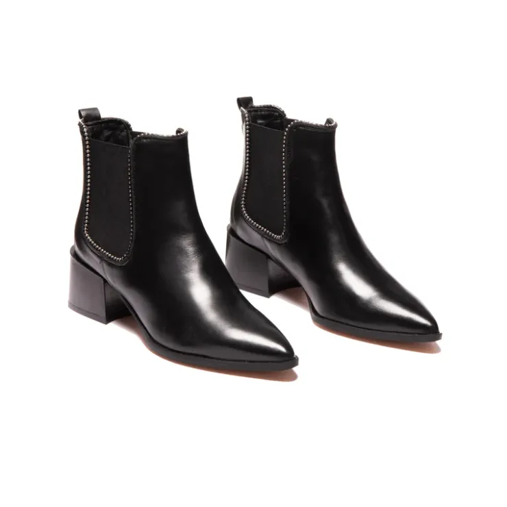 Women L'INTERVALLE Jalna Black Leather