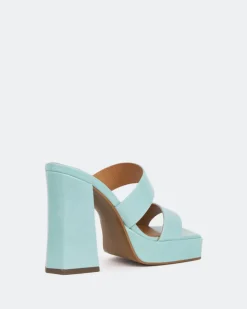 Women L'INTERVALLE Jinx Blue Leather/Cuir Bleu