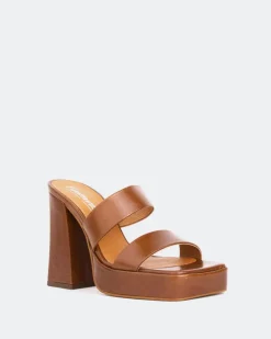 Women L'INTERVALLE Jinx Tan Leather/Cuir Ocre