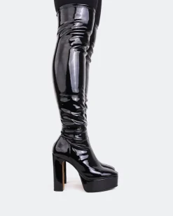 Women L'INTERVALLE Kalaf Black Patent