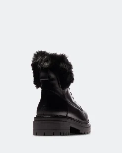 Women L'INTERVALLE Kawasaki Black Leather