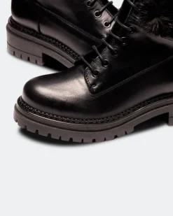 Women L'INTERVALLE Kawasaki Black Leather