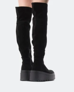 Women L'INTERVALLE Koulutie Black Suede Stretch