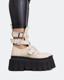 Women L'INTERVALLE Landry Off White Leather