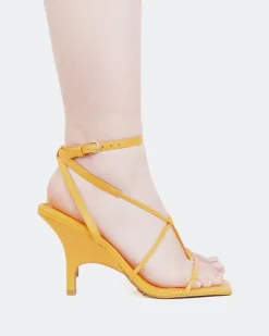 Women L'INTERVALLE Liquid Orange Leather